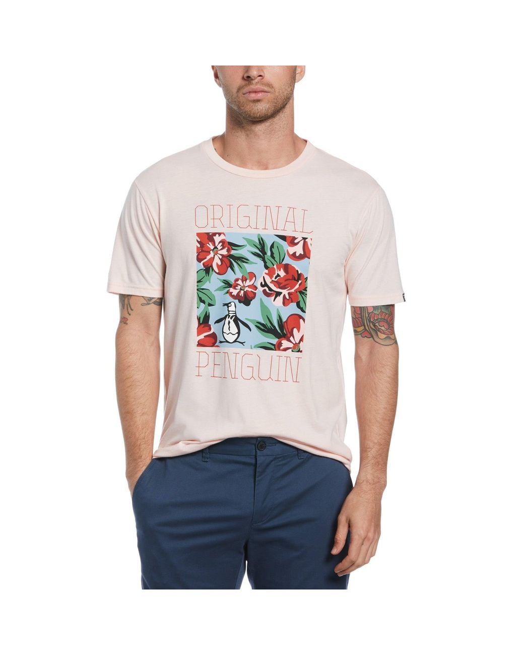 Original Penguin Multicolor Knit Jersey Tee for men