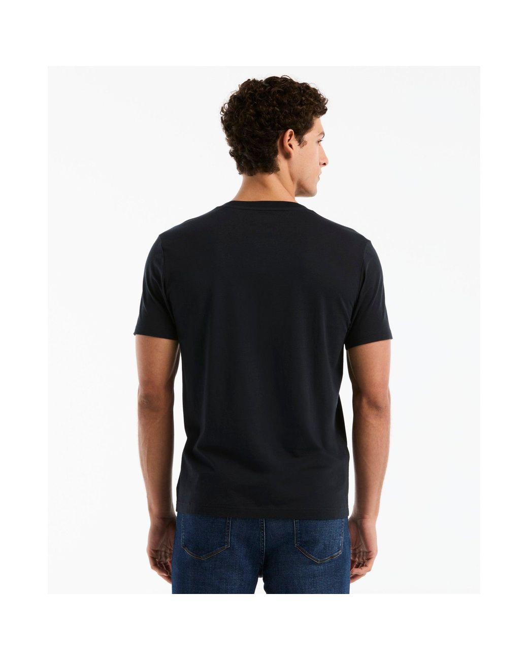 Original Penguin Black Tiki Graphic T-shirt In Dark Sapphire for men