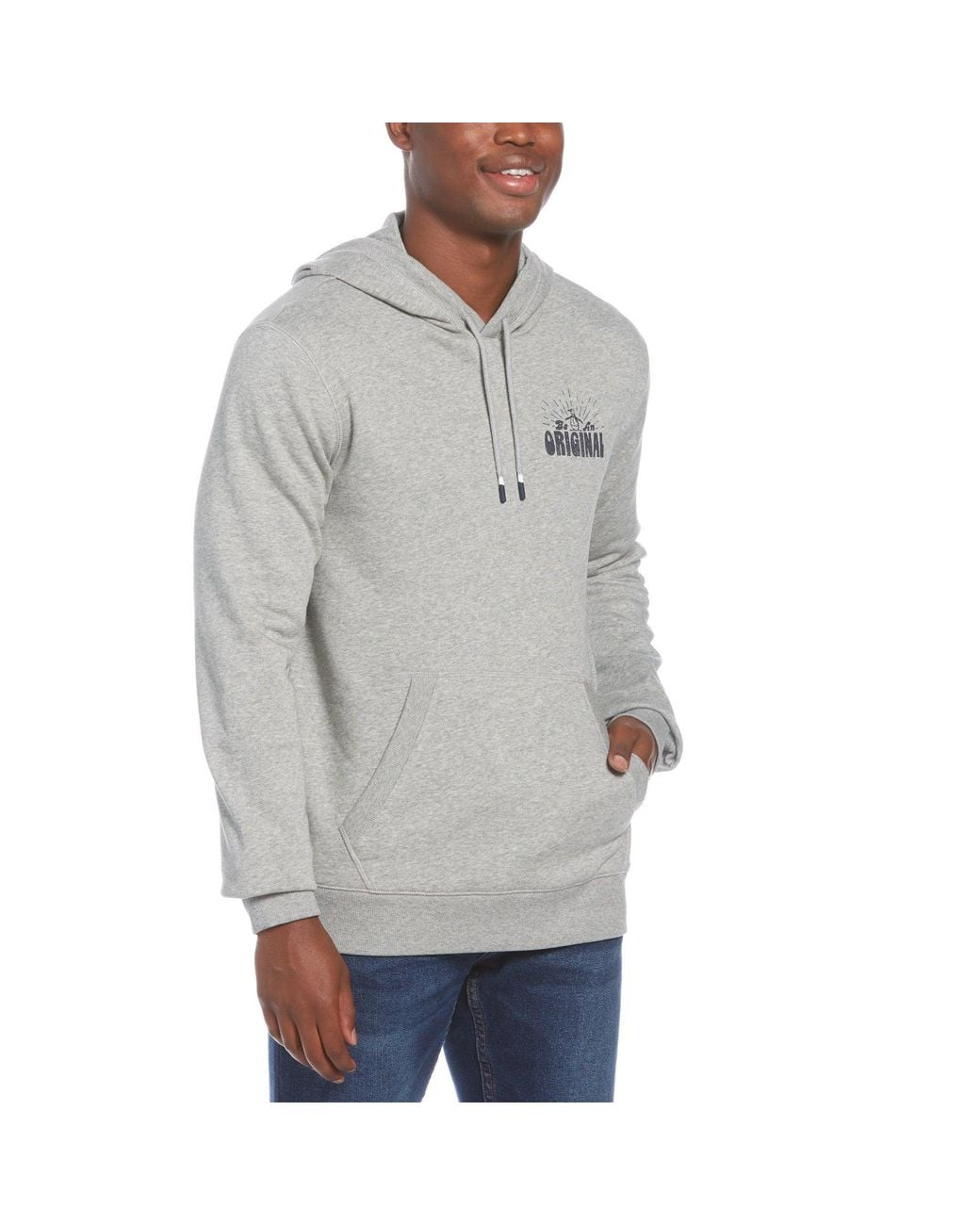 Original Penguin Gray Be An Original Hoodie for men