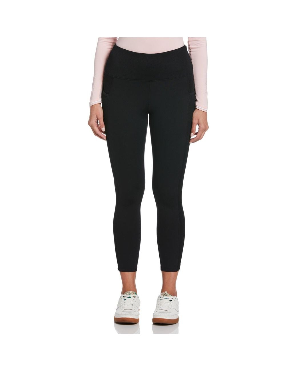 Original Penguin Black Women's Essential Solid Golf Legging In Caviar for men