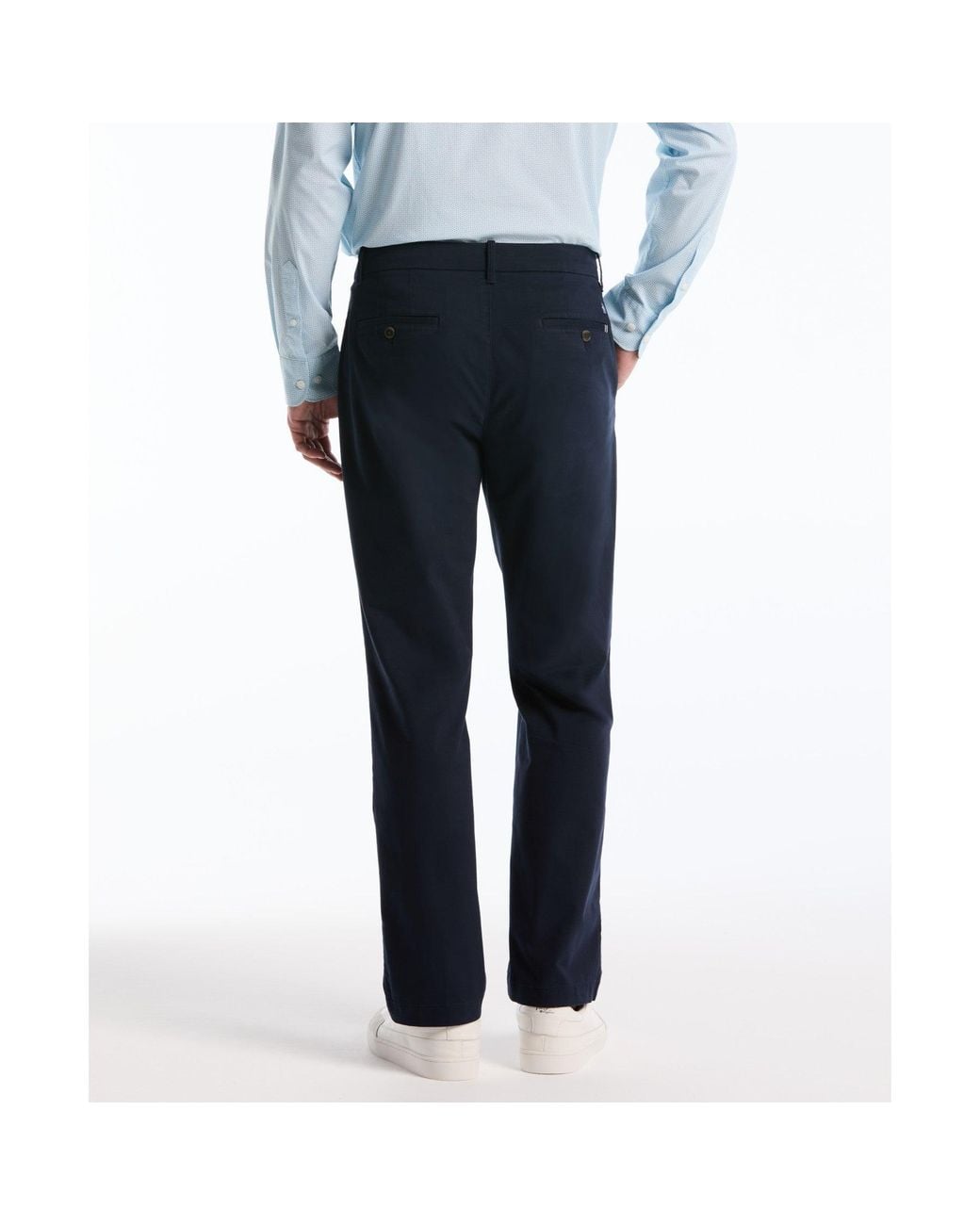 Original Penguin Blue Straight Fit Chinos In Dark Sapphire for men