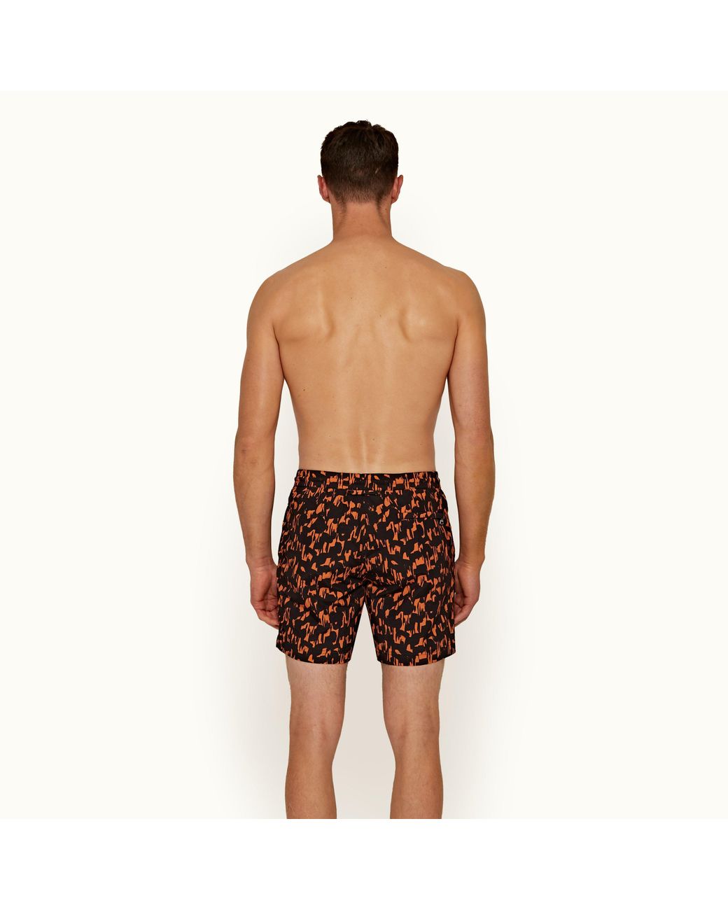 Voguard Mens 3D Printed Swim Trunk Summer Beach Shorts with Elastic Waist Drawstring