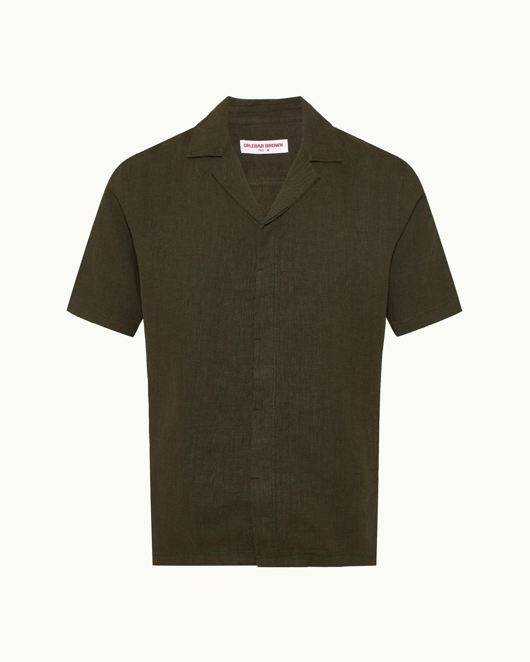 Orlebar Brown Green Relaxed Fit Short Sleeve Shirt for men