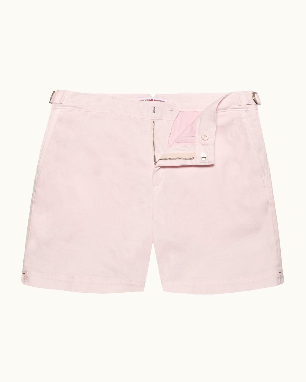 Orlebar Brown Pink Stretch Cotton Tailored Shorts for men
