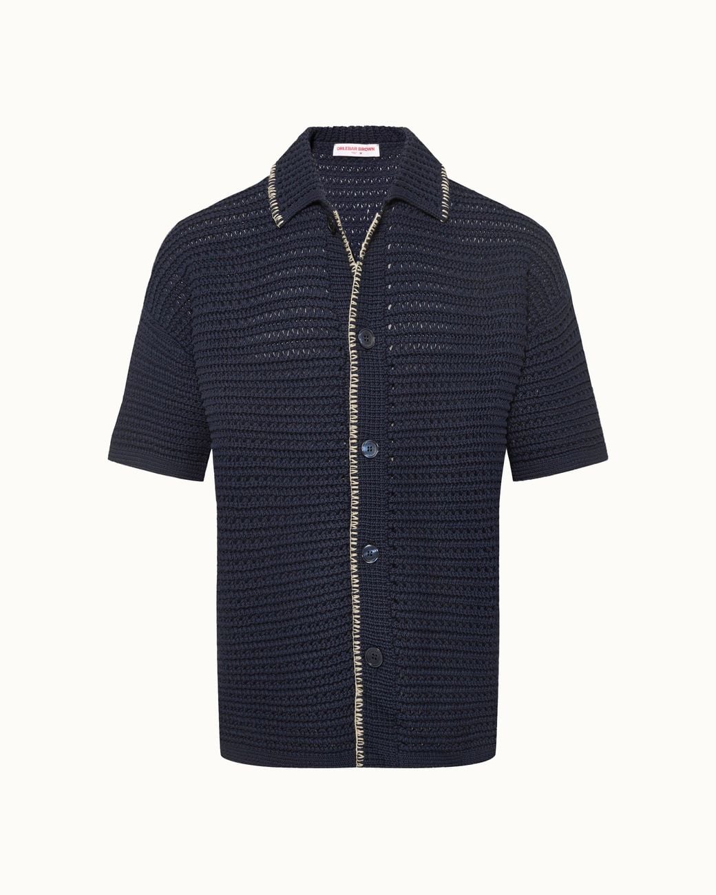 Orlebar Brown Blue Organic Cotton Relaxed Fit Shirt for men