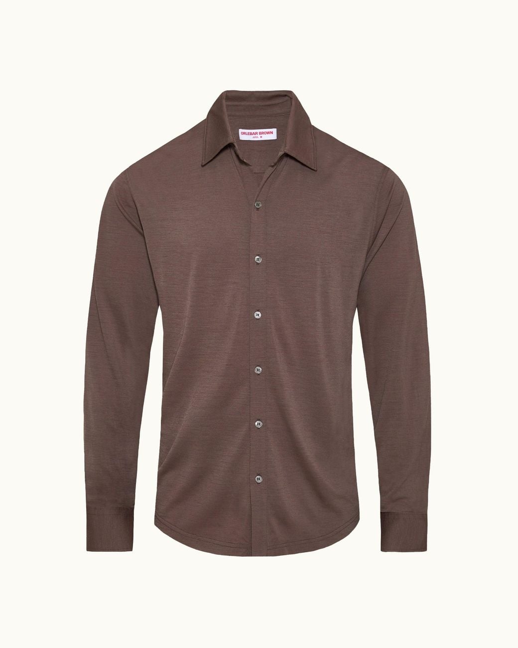 Orlebar Brown Brown Luxury Merino Shirt for men