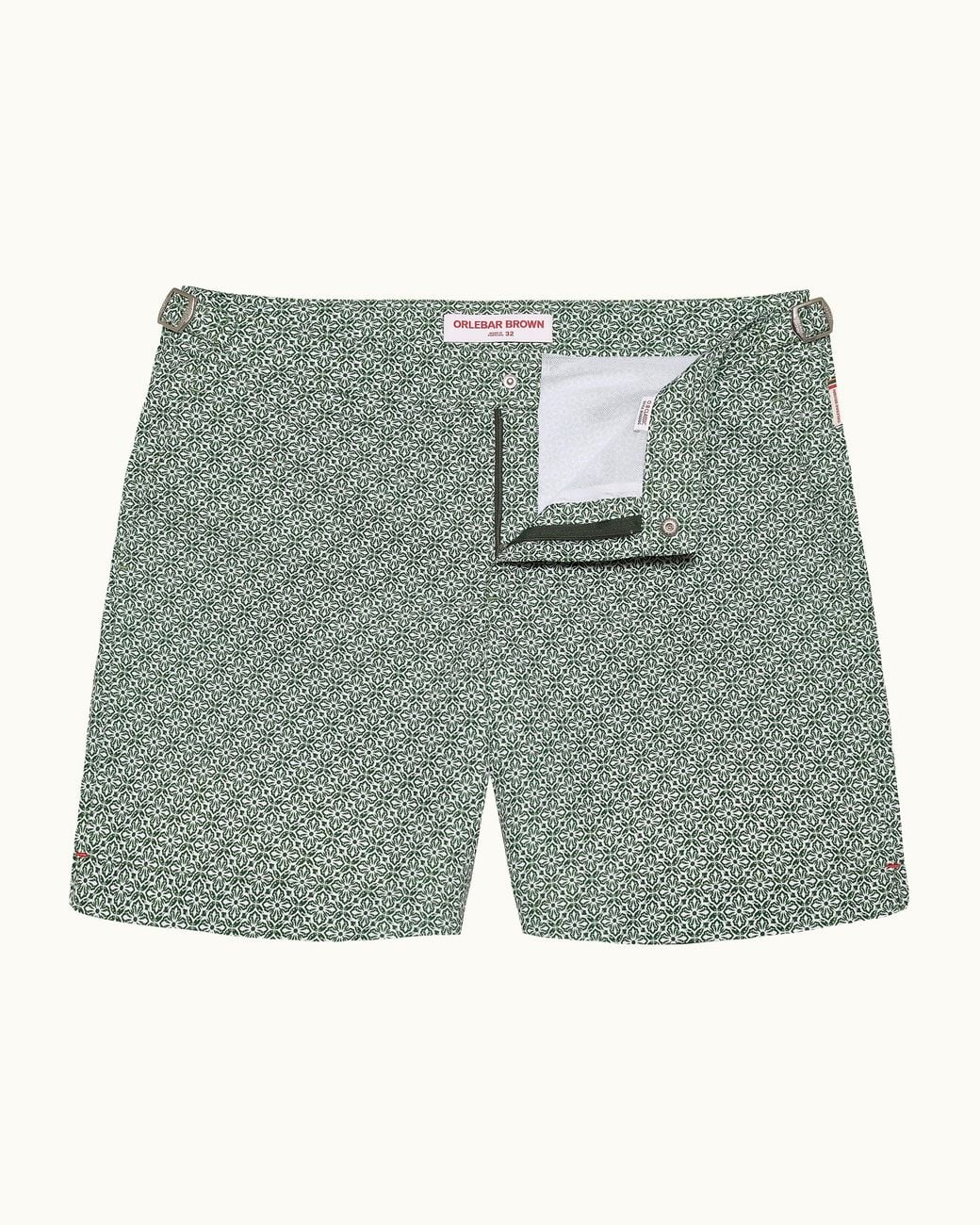 Orlebar Brown Green Portico Printed Swim Shorts for men