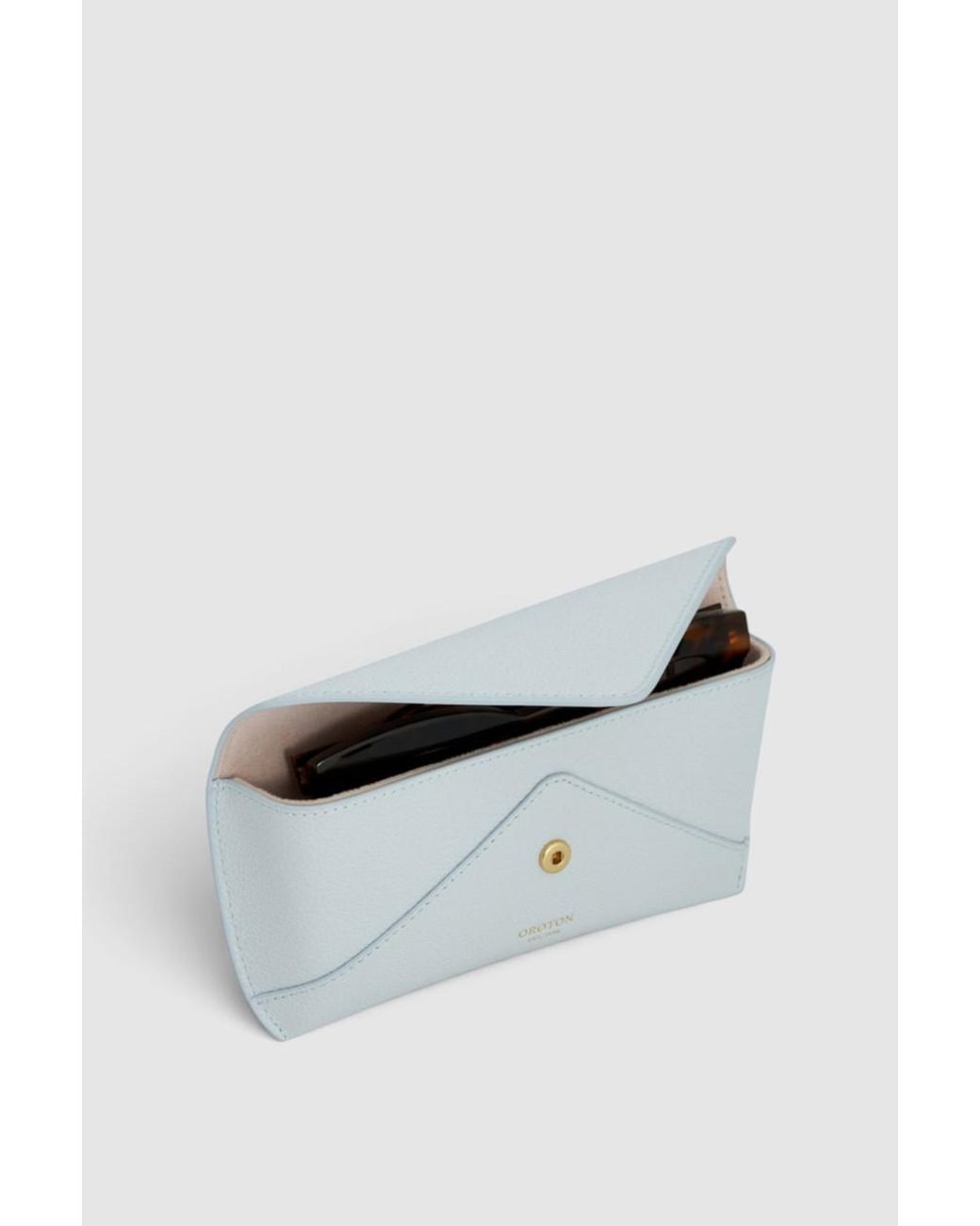 Oroton Gray Iris Sunglass Case