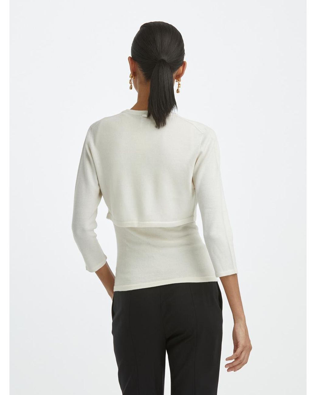 White cashmere deals bolero