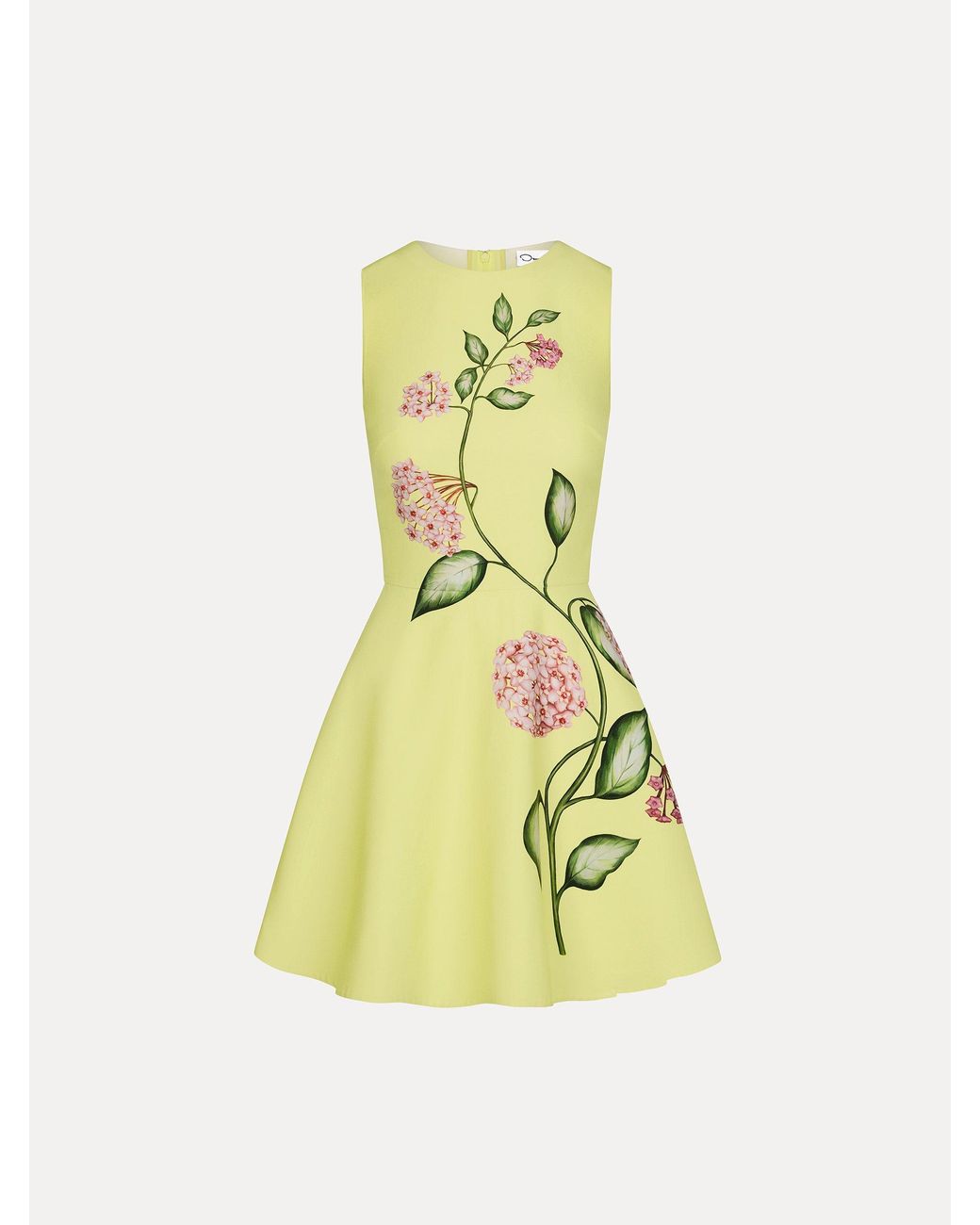 green emerald velvet dress Printed Roses Dress by Oscar de la Renta  Boyds