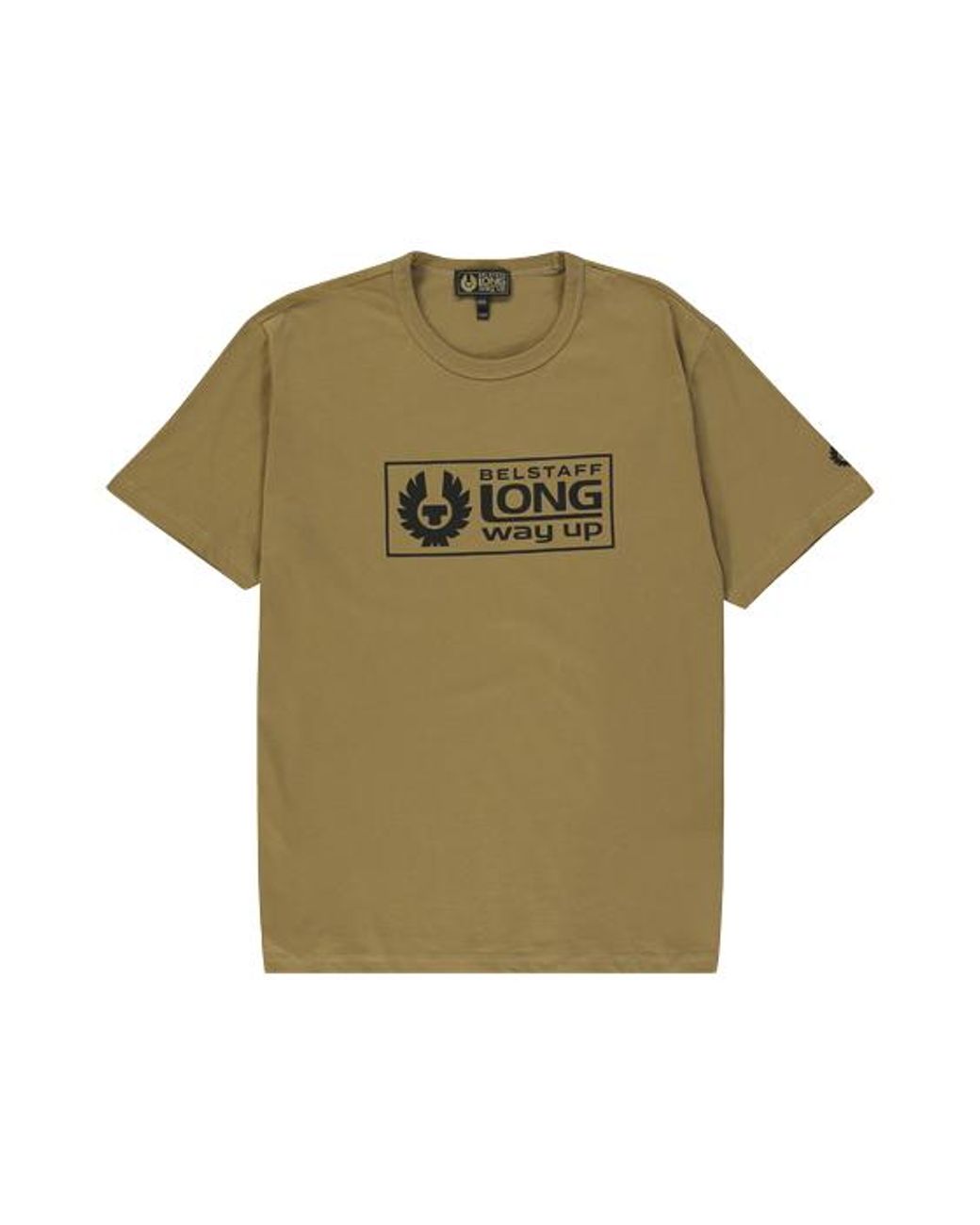 Belstaff Long Way Up Box Logo T-shirt Vintage Khaki in Green for Men | Lyst