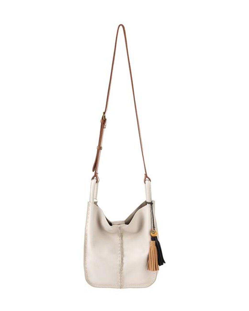 The Sak Los Feliz Leather Crossbody Stone Lyst