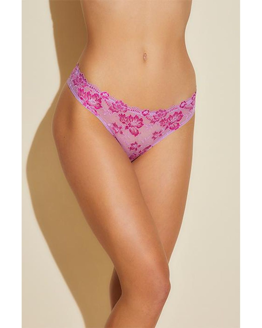 Cosabella Savona Lr Thong Icy Violet/cape Fuchsia in Pink | Lyst