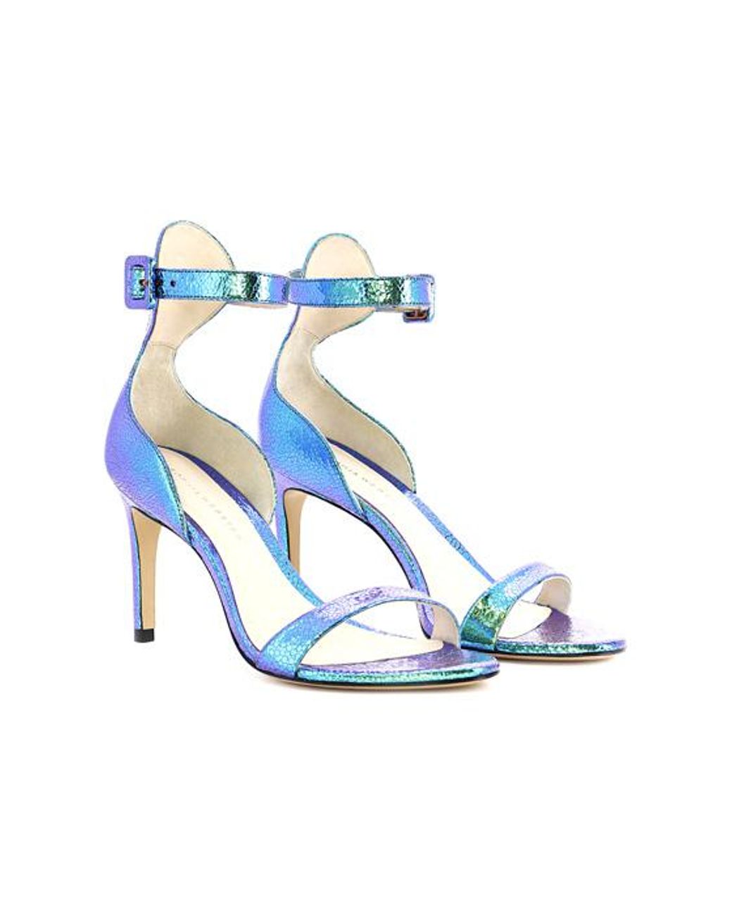 Sophia Webster Nicole Strappy Mid Sandal Benzine in het Blauw | Lyst BE