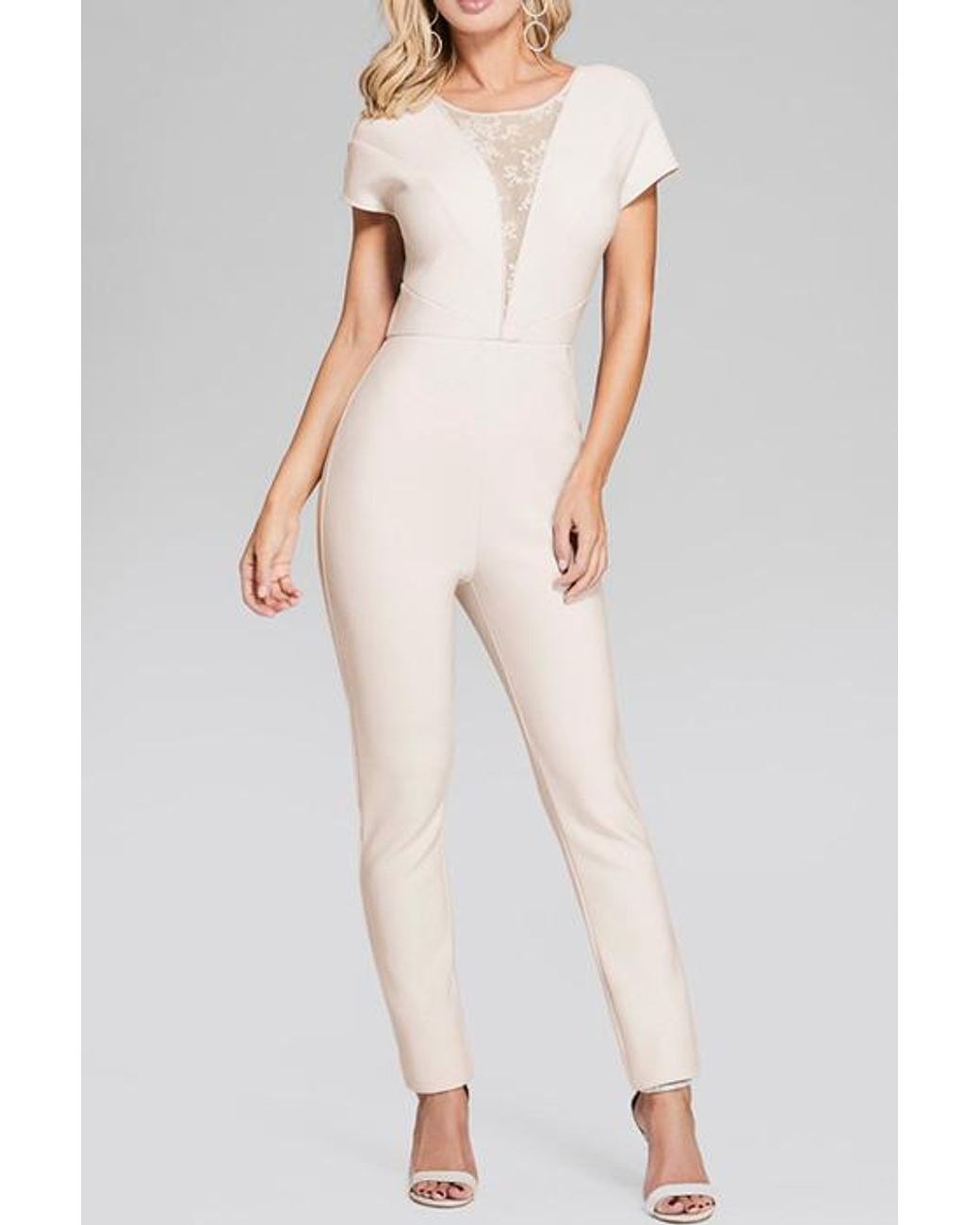 guess jumpsuit white