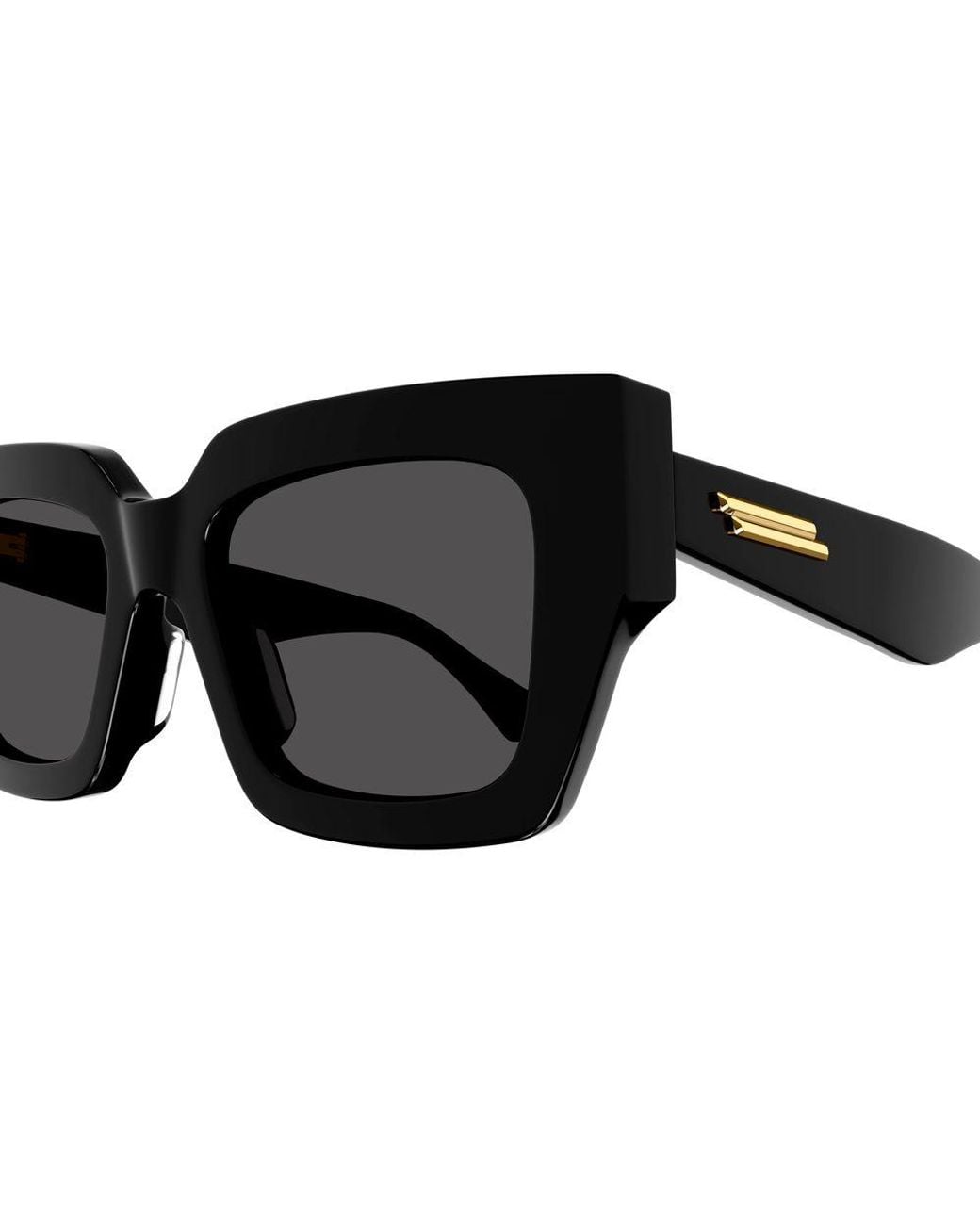 Bottega Veneta Black Bv1212S 001 Sunglasses Acetate Squared Normal