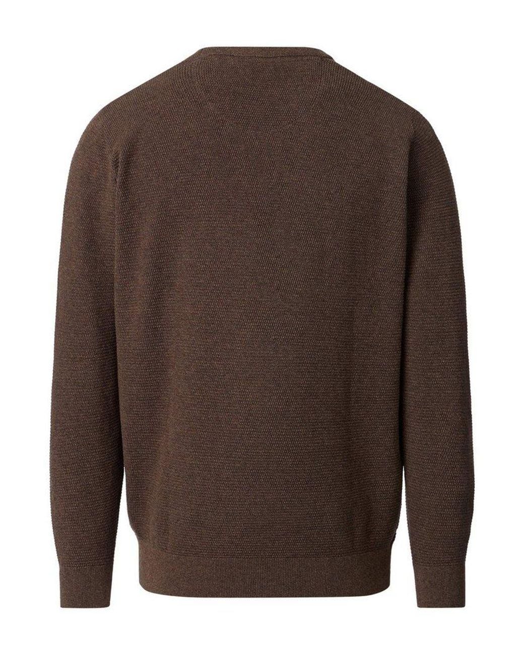 CASA MODA Strickpullover Pullover Uni in Brown für Herren