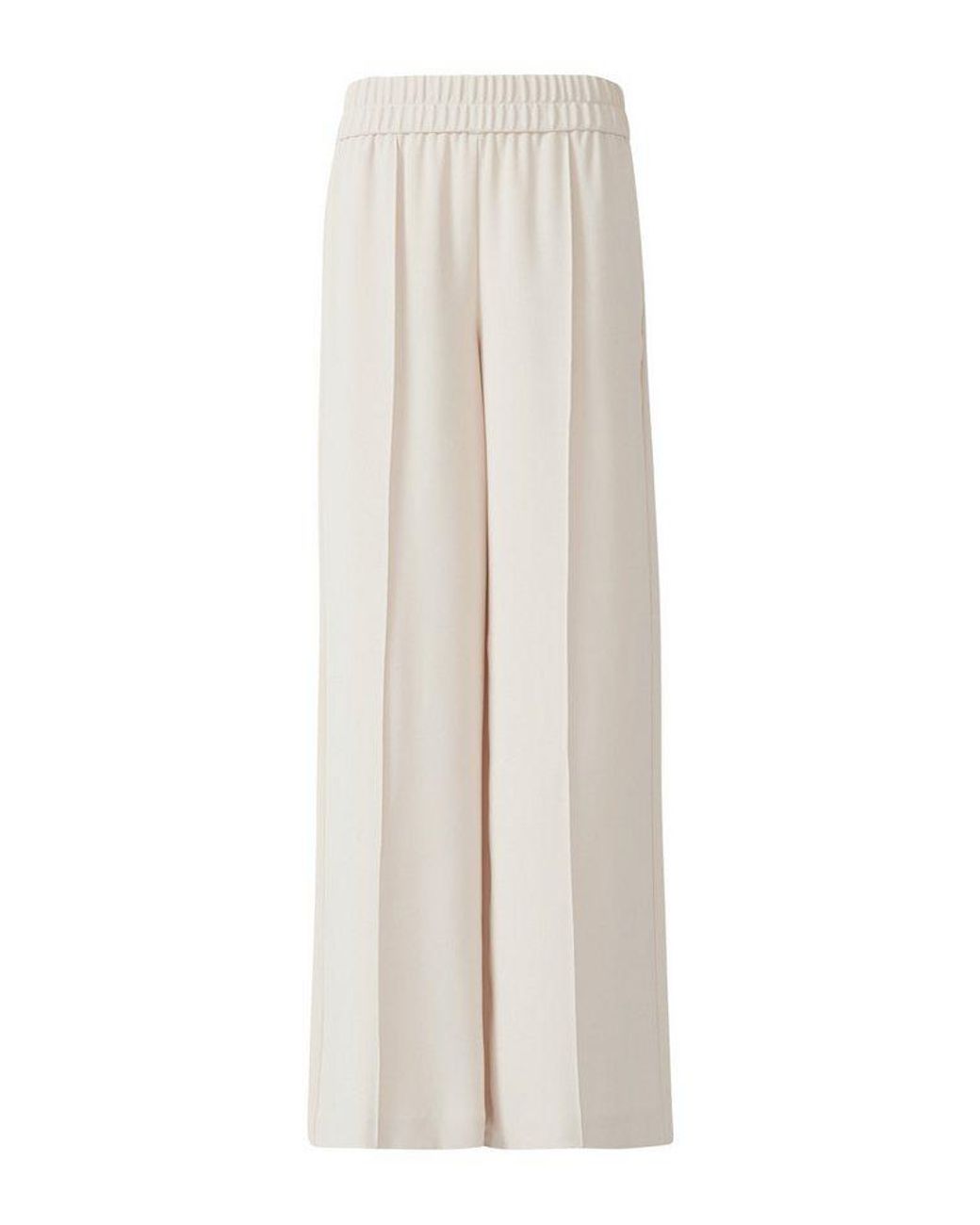 Comma, White Stoffhose Mit Elastischem Bund