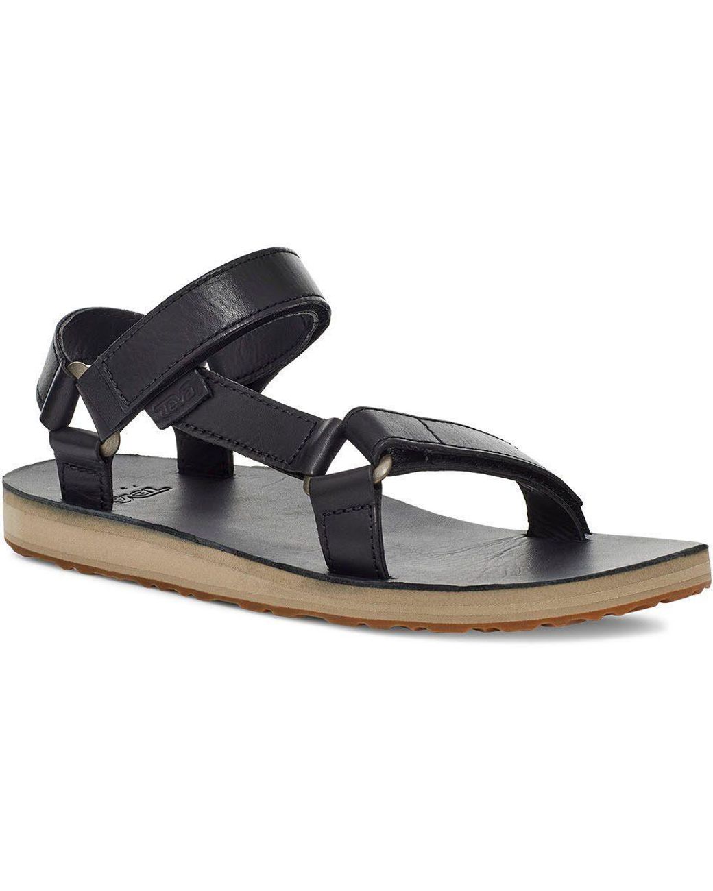 Teva Nu 20% Korting: Sandalen Universeel, Leather in het Zwart - Lyst