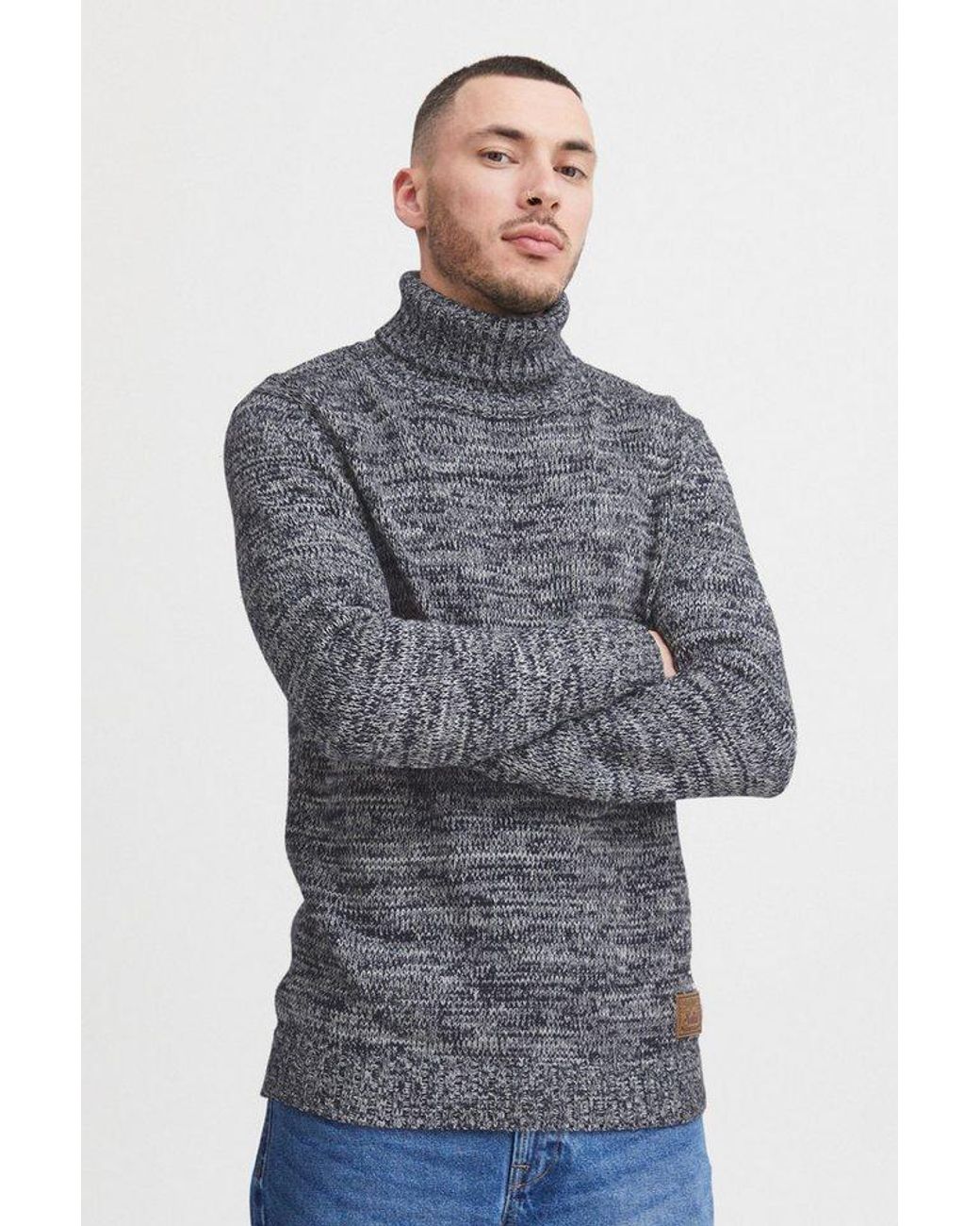 Solid Rollkragenpullover Sdphilaremo Strickpulli in Blue für Herren