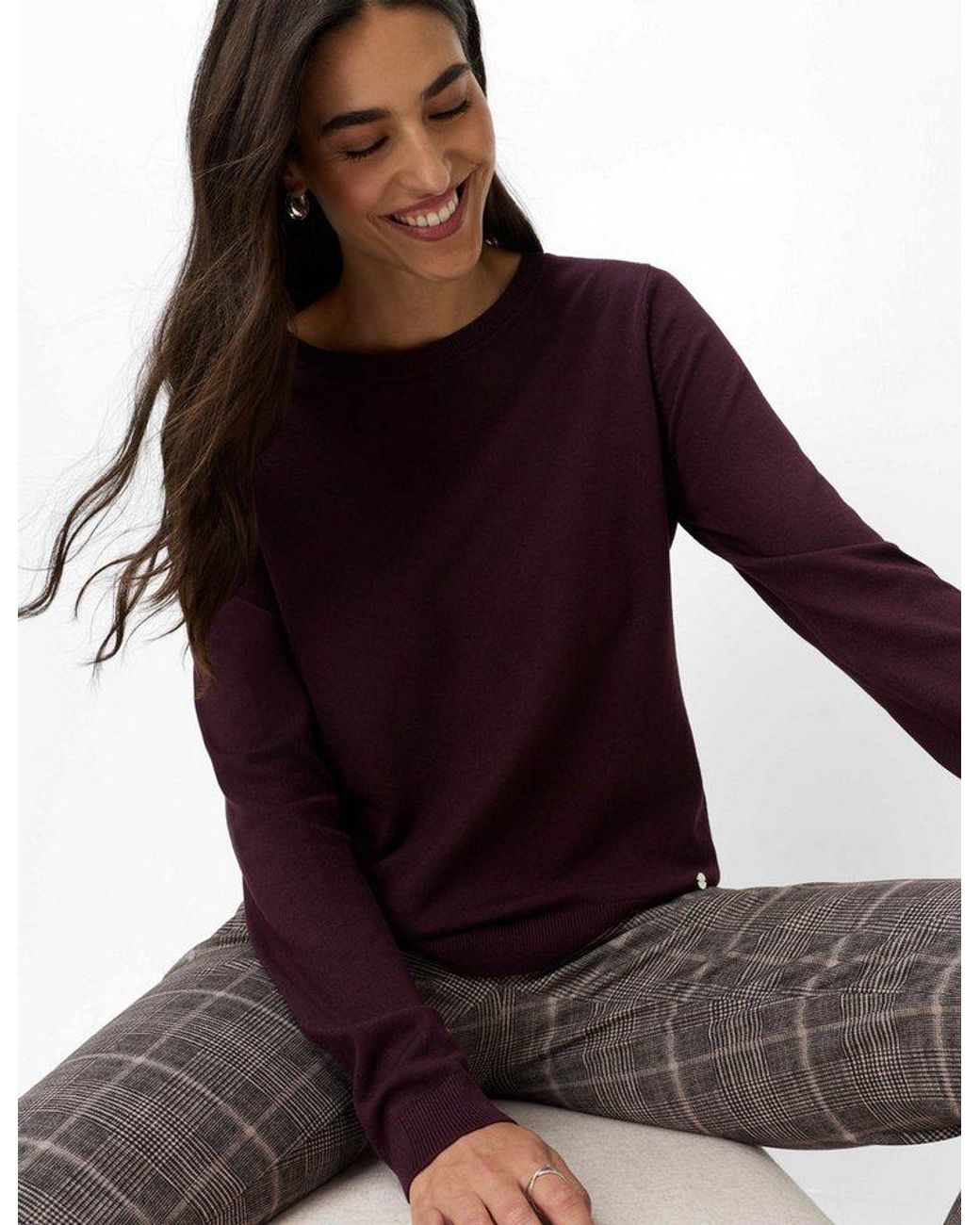 Brax Red Strickpullover Style Leni
