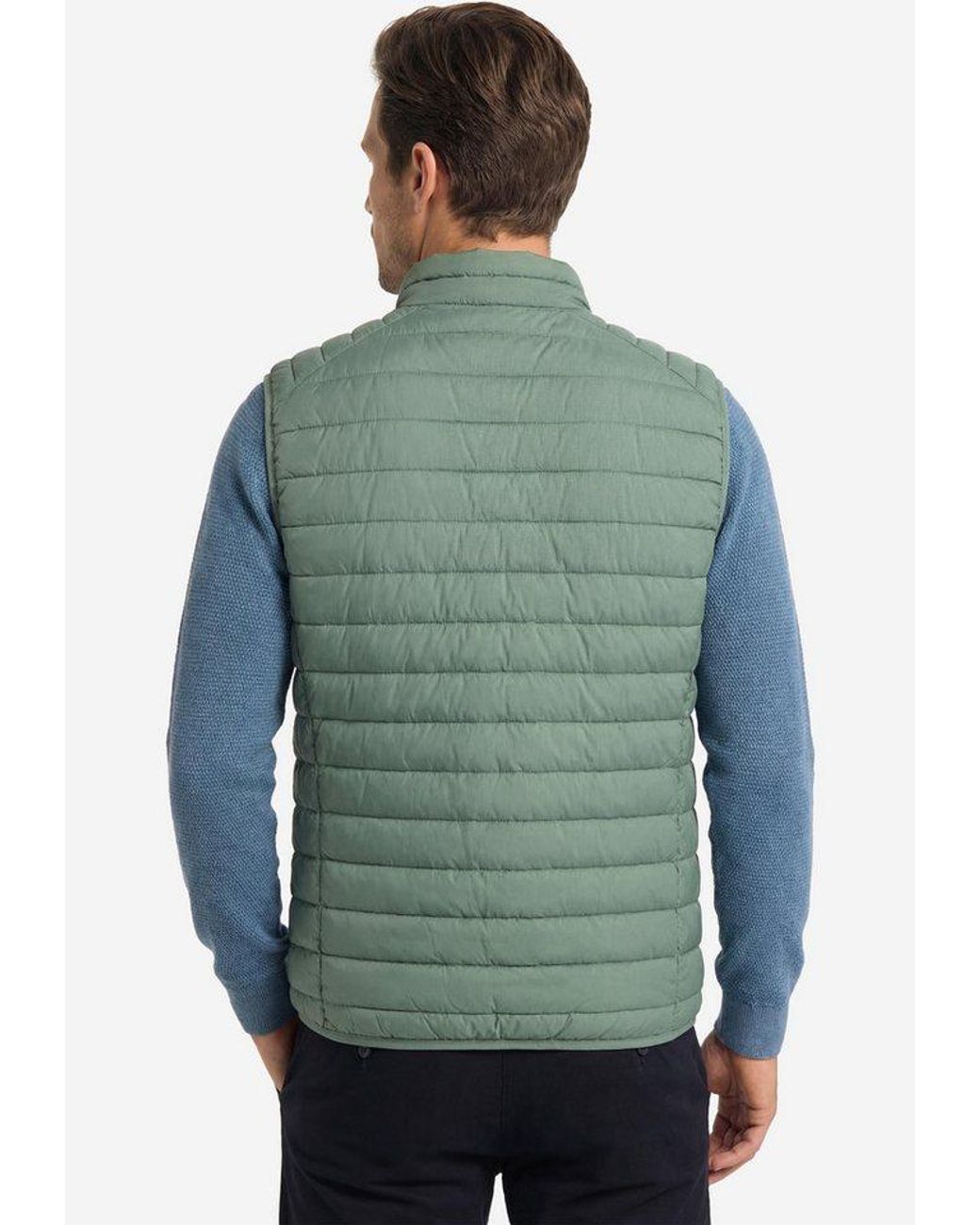 CASA MODA Steppweste Basic (1-Tlg) Steppweste in Blue für Herren