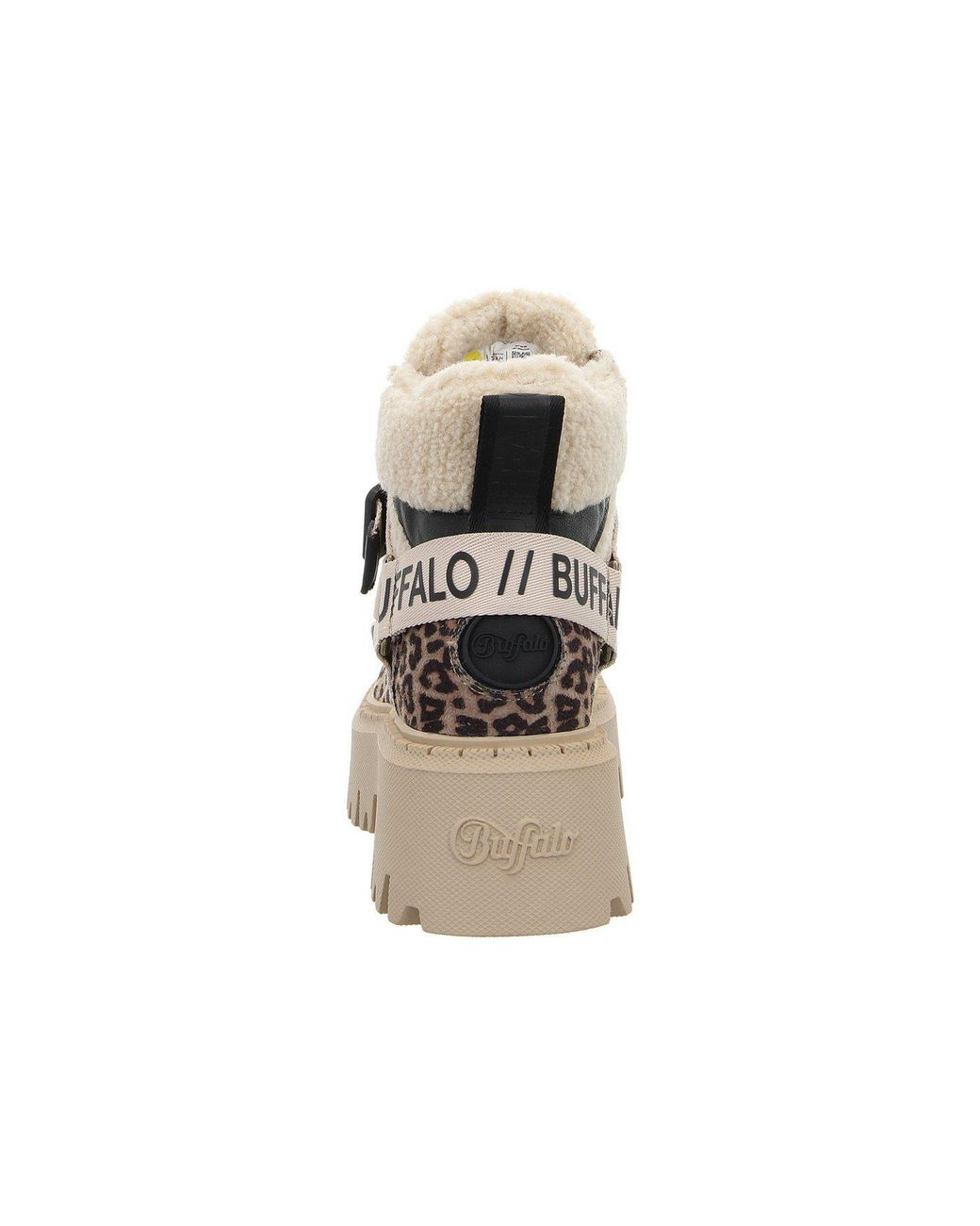 Buffalo Black Aspen Com Mid Schnürstiefelette