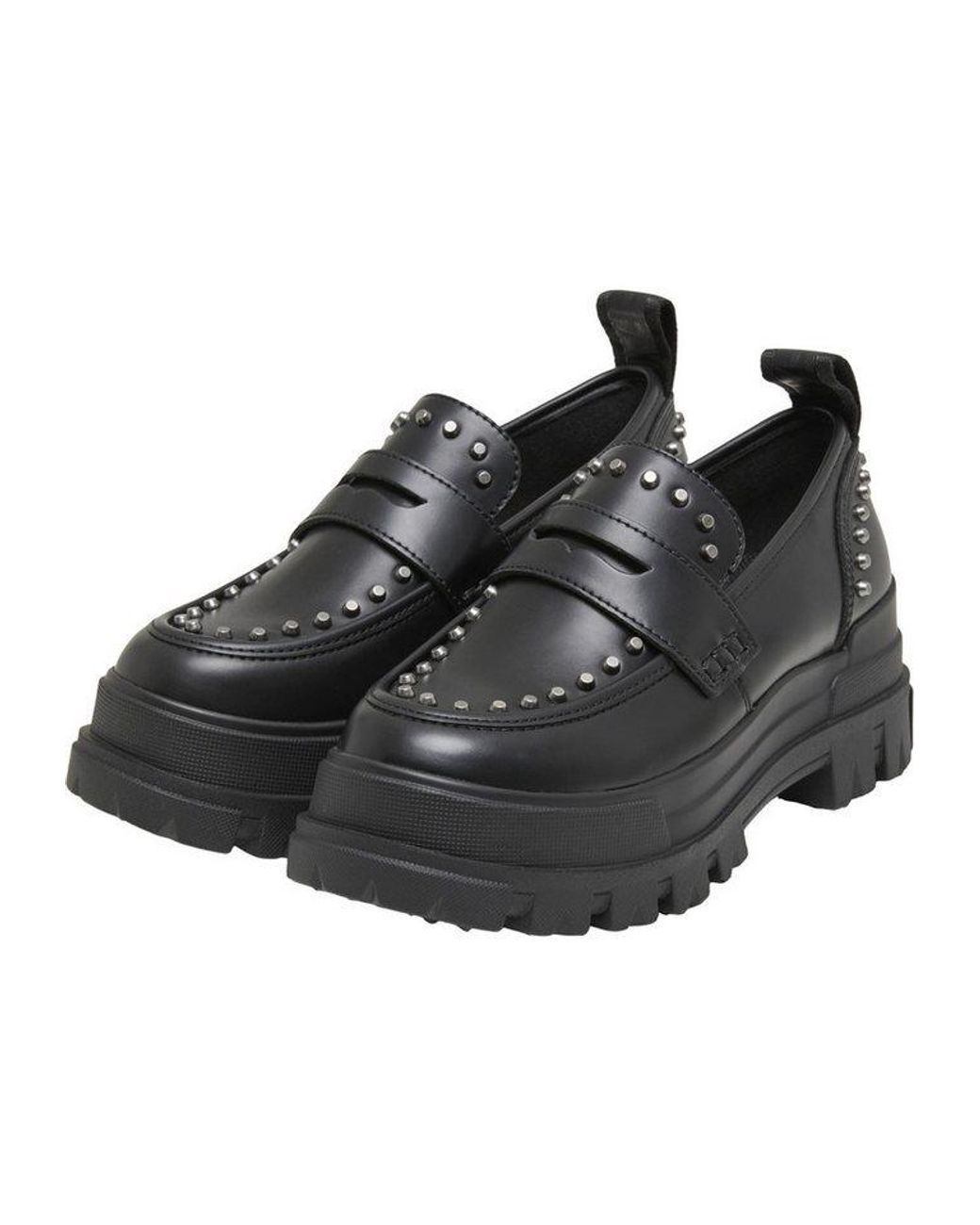 Buffalo Black Aspha Loafer Stud