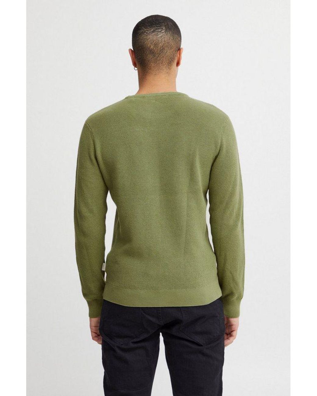 11 Project Strickpullover Predwin Modischer Pullover in Green für Herren