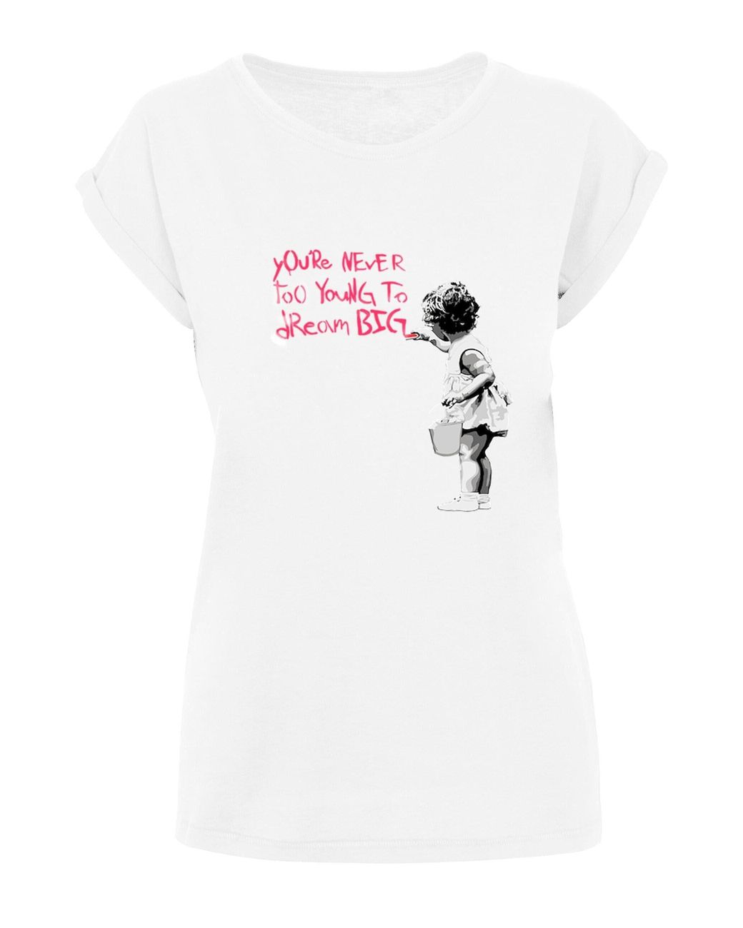 Merchcode Lyst DE in Weiß Big Ladies | (1-tlg) Dream T-Shirt