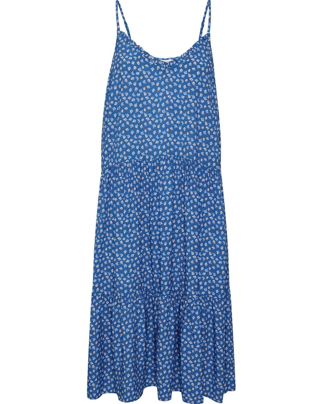 Saint Tropez Trägerkleid EdaSZ Strap Dress mit Volant in Blau | Lyst DE