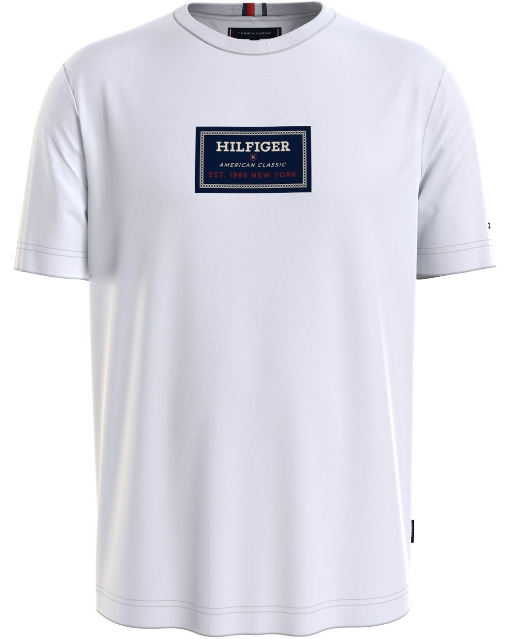 Tommy Hilfiger T-Shirt LABEL HD PRINT TEE in Weiß für Herren | Lyst DE