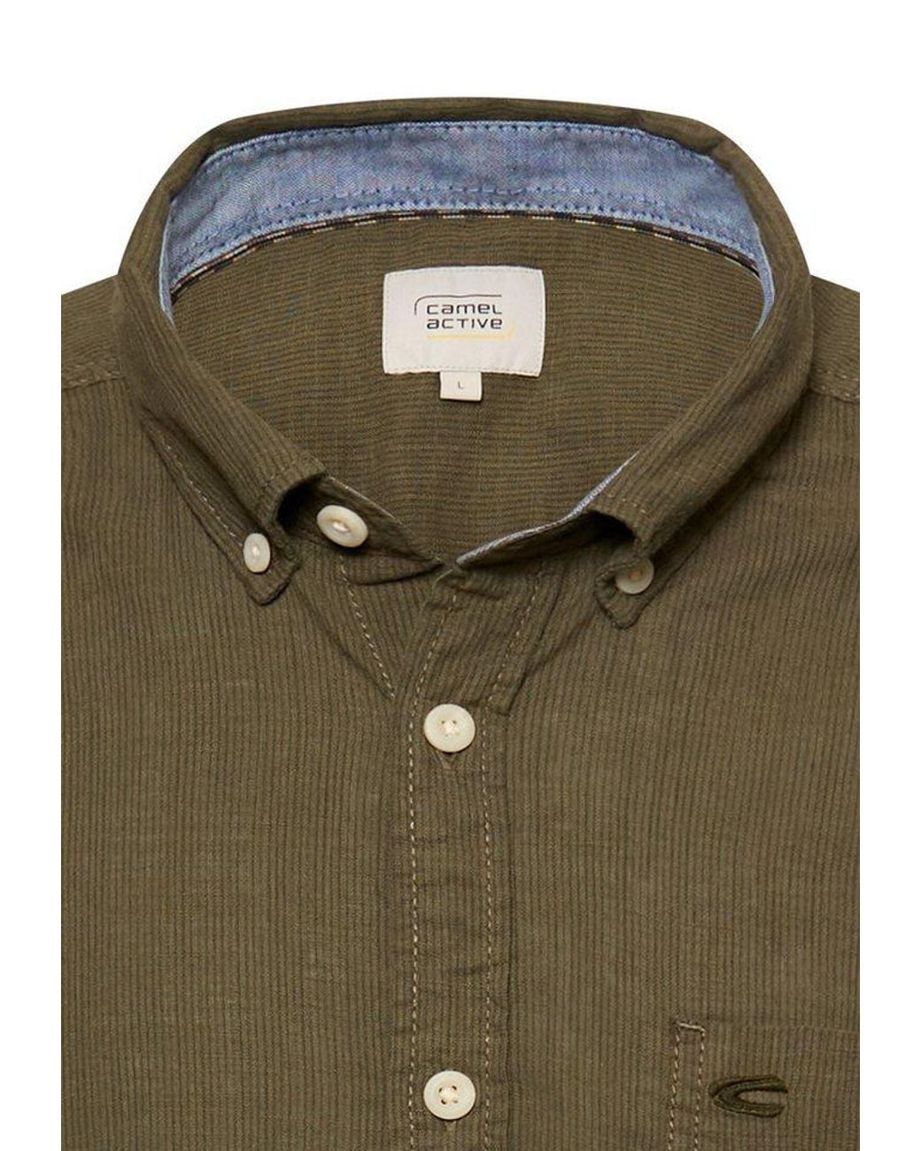 Camel Active Kurzarmhemd Mit Button-Down-Kragen in Green für Herren