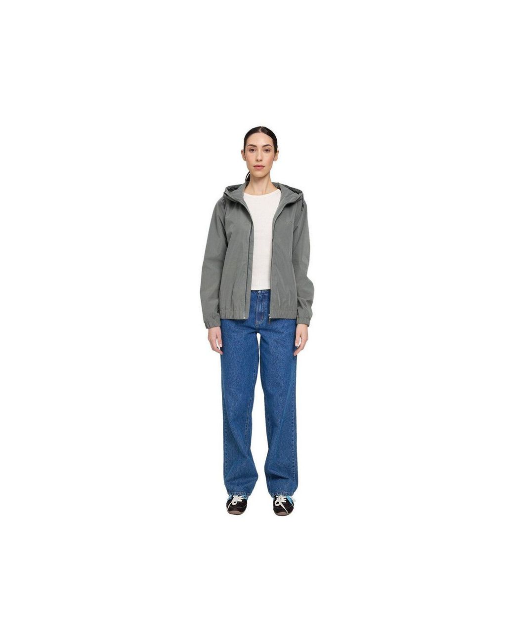 Mazine Gray Blouson Basic Light Blouson Jacket
