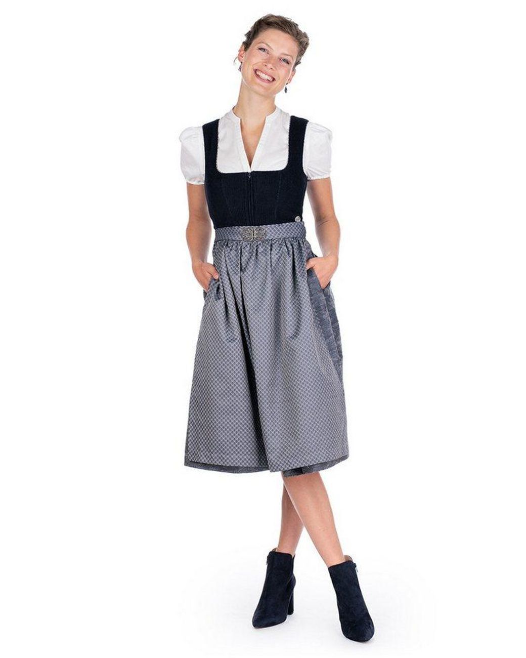 Marjo White Dirndlbluse Dirndlbluse