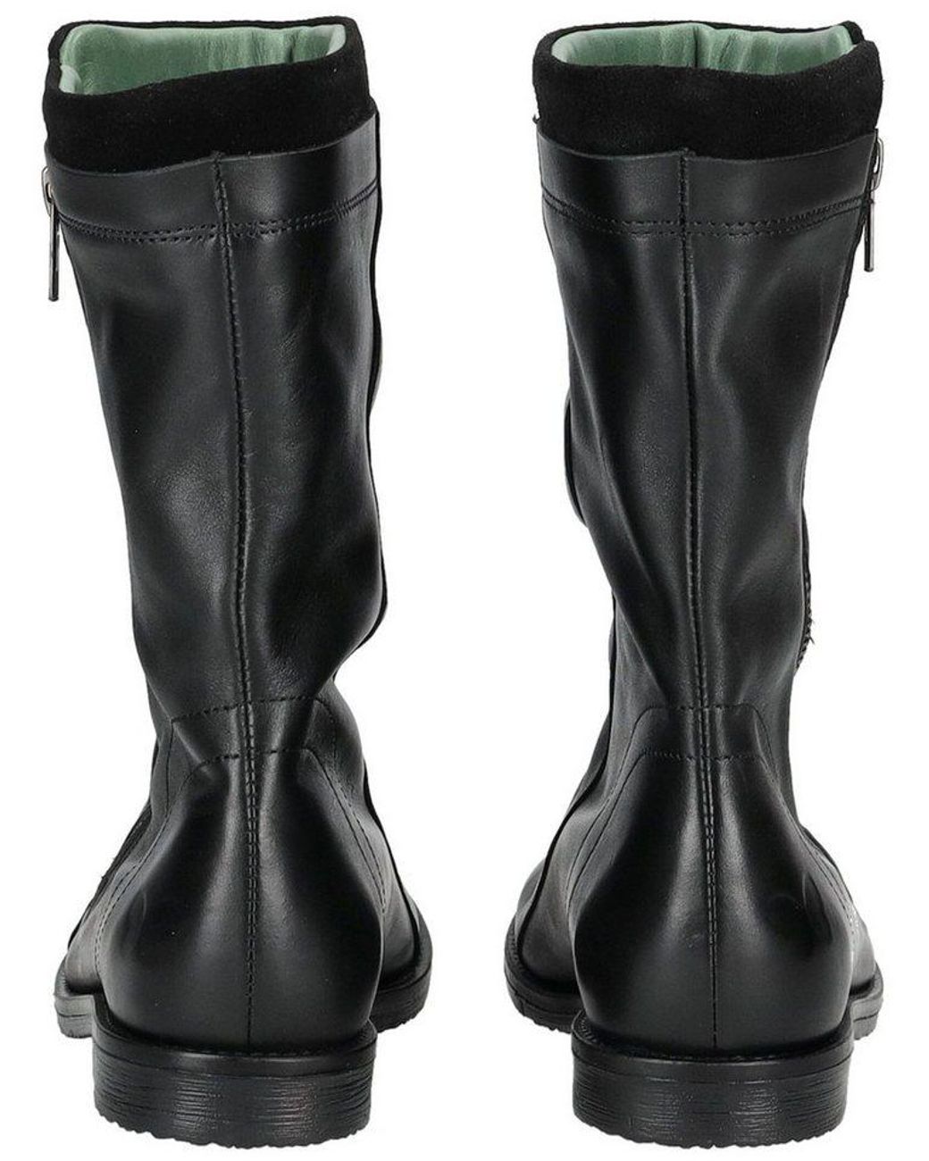 Felmini Black Stiefel Leder Stiefelette