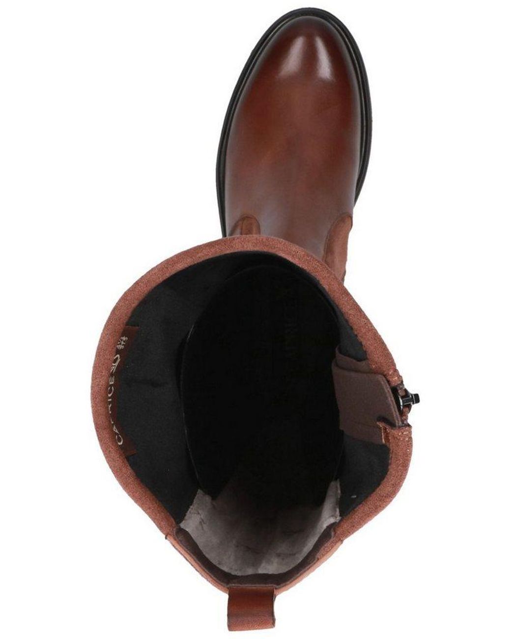 Caprice Brown Stiefel Leder/Textil Stiefel