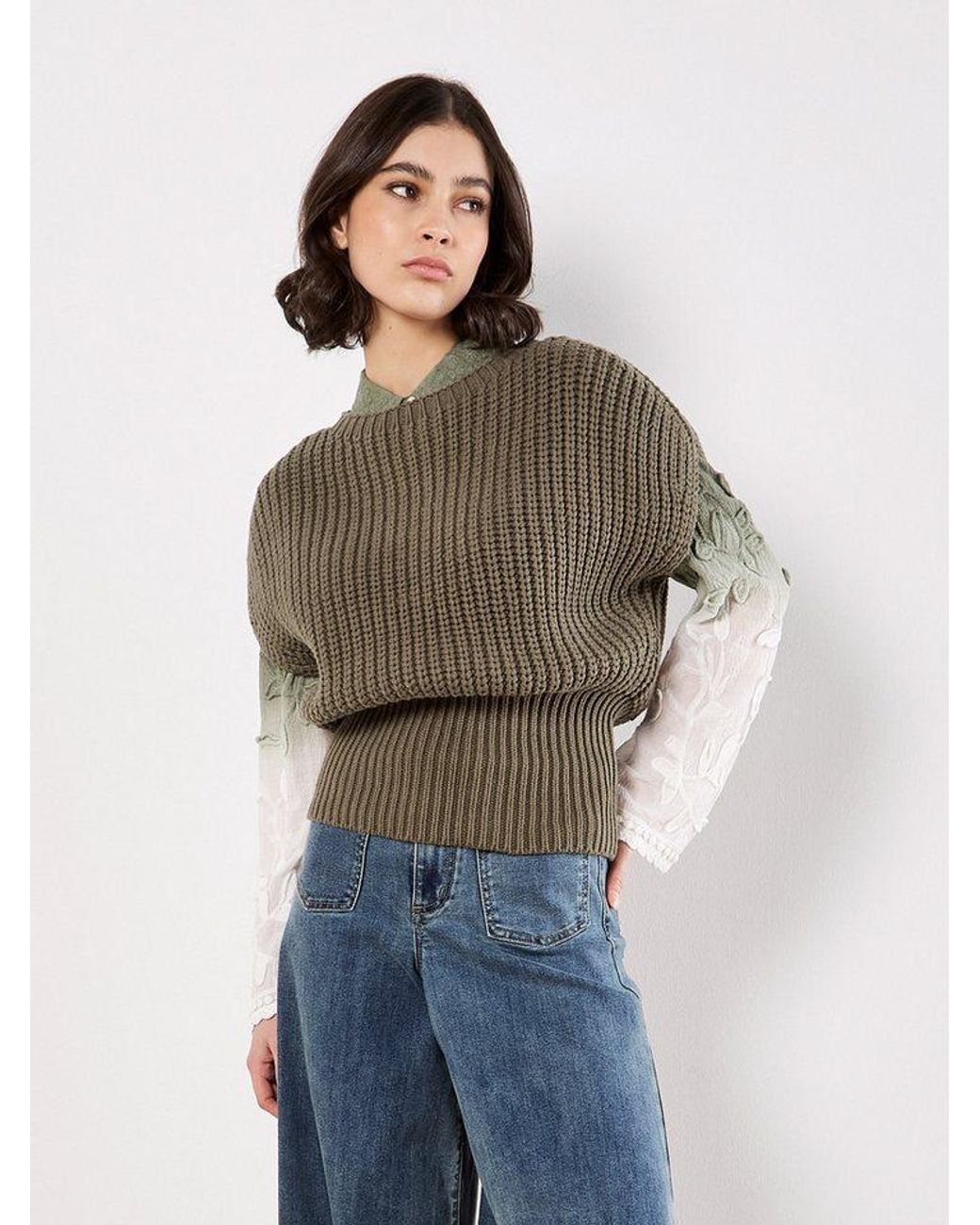 Apricot Brown Pullunder Pullunder