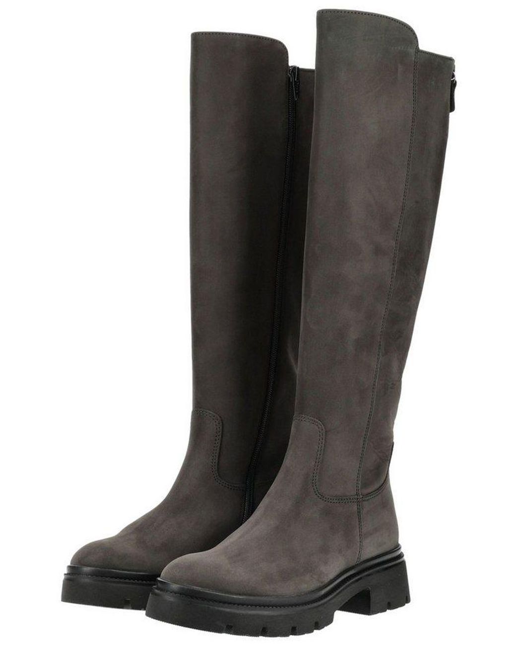 Gabor Gray Stiefel Nubukleder Stiefel