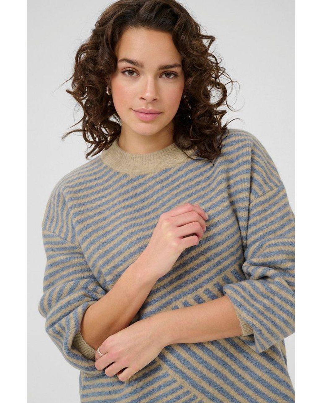 Kaffe Gray Strickpullover Strickpullover Kaverana