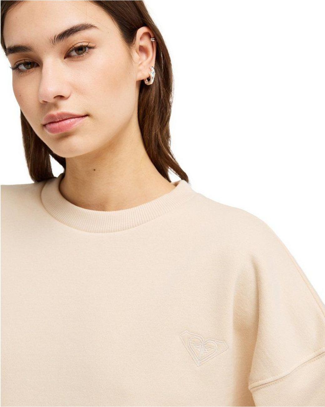 Roxy Natural Sweatshirt Please Please