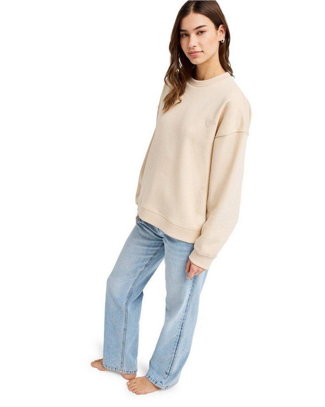 Roxy Natural Sweatshirt Please Please