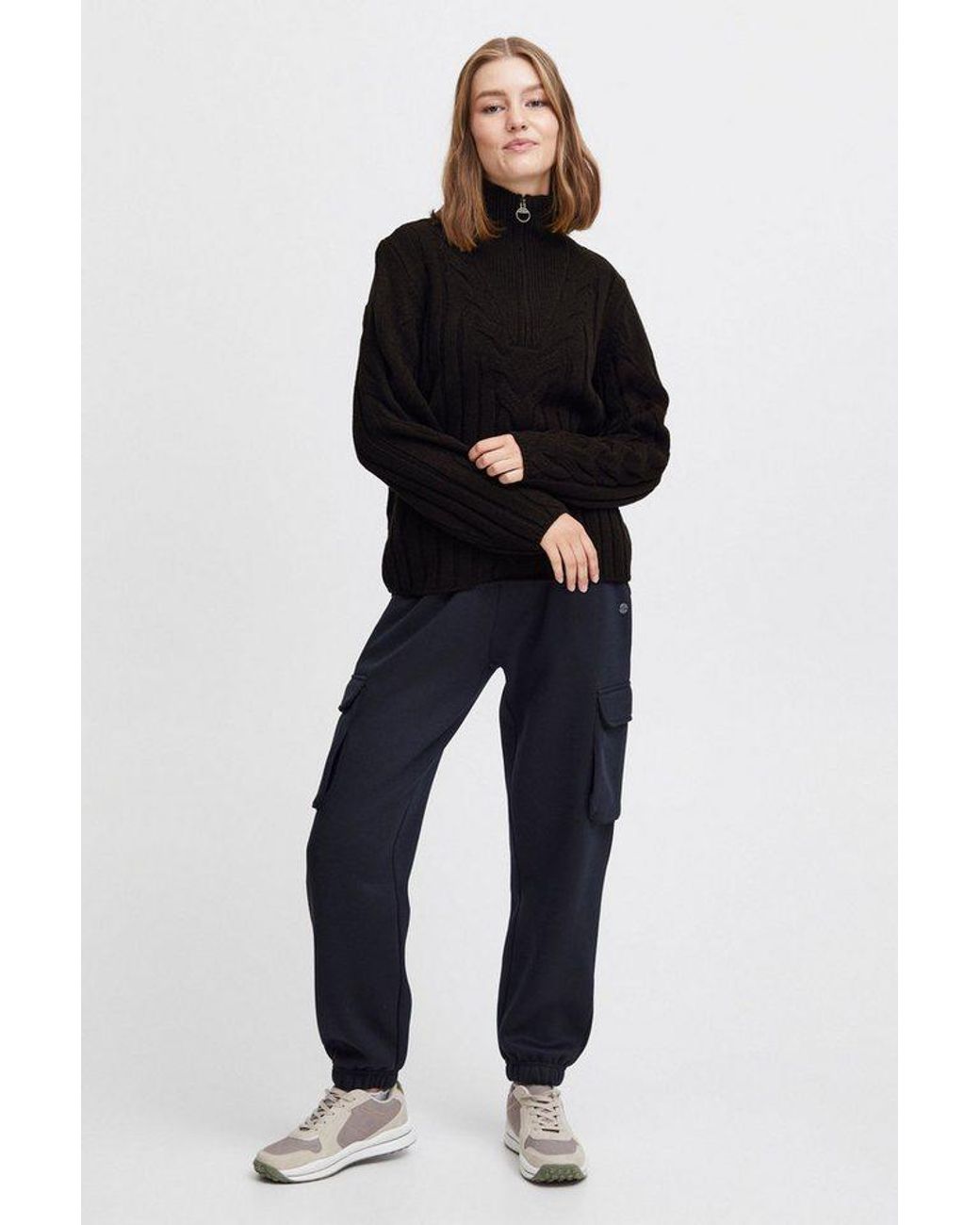 Oxmo Black Troyer Oxotilly Modischer Pullover