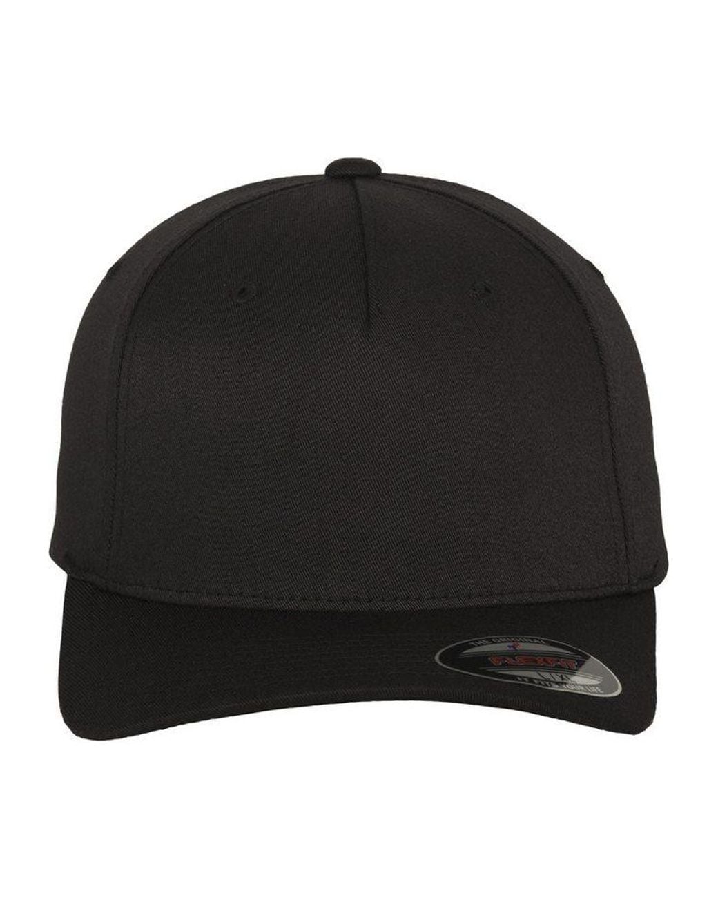 Flexfit Black Flex Cap 5 Panel