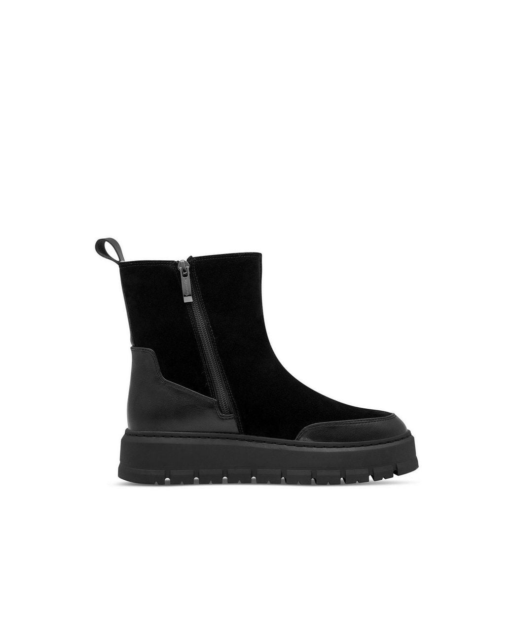 Tamaris Black Schnürstiefelette Warmfutter