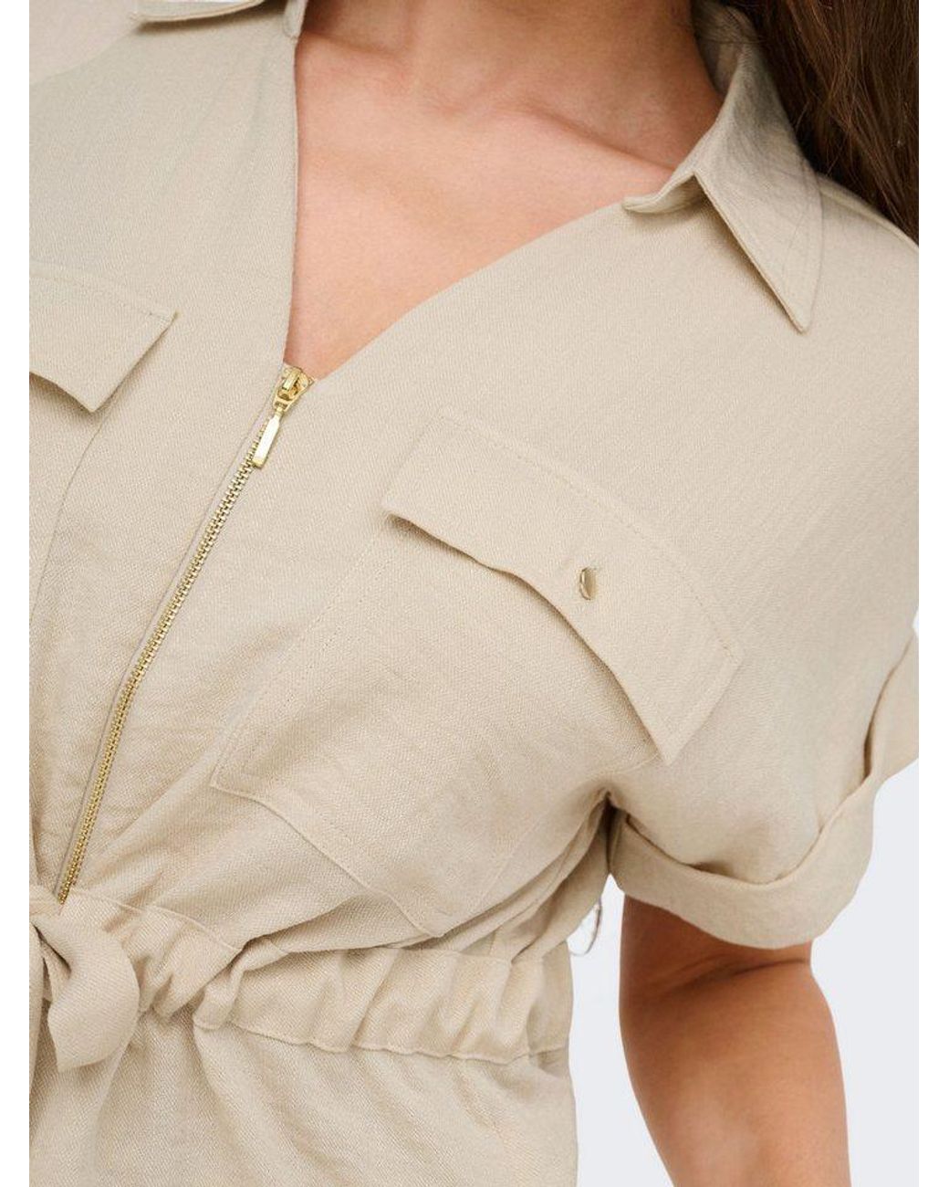 ONLY Natural Hemdbluse