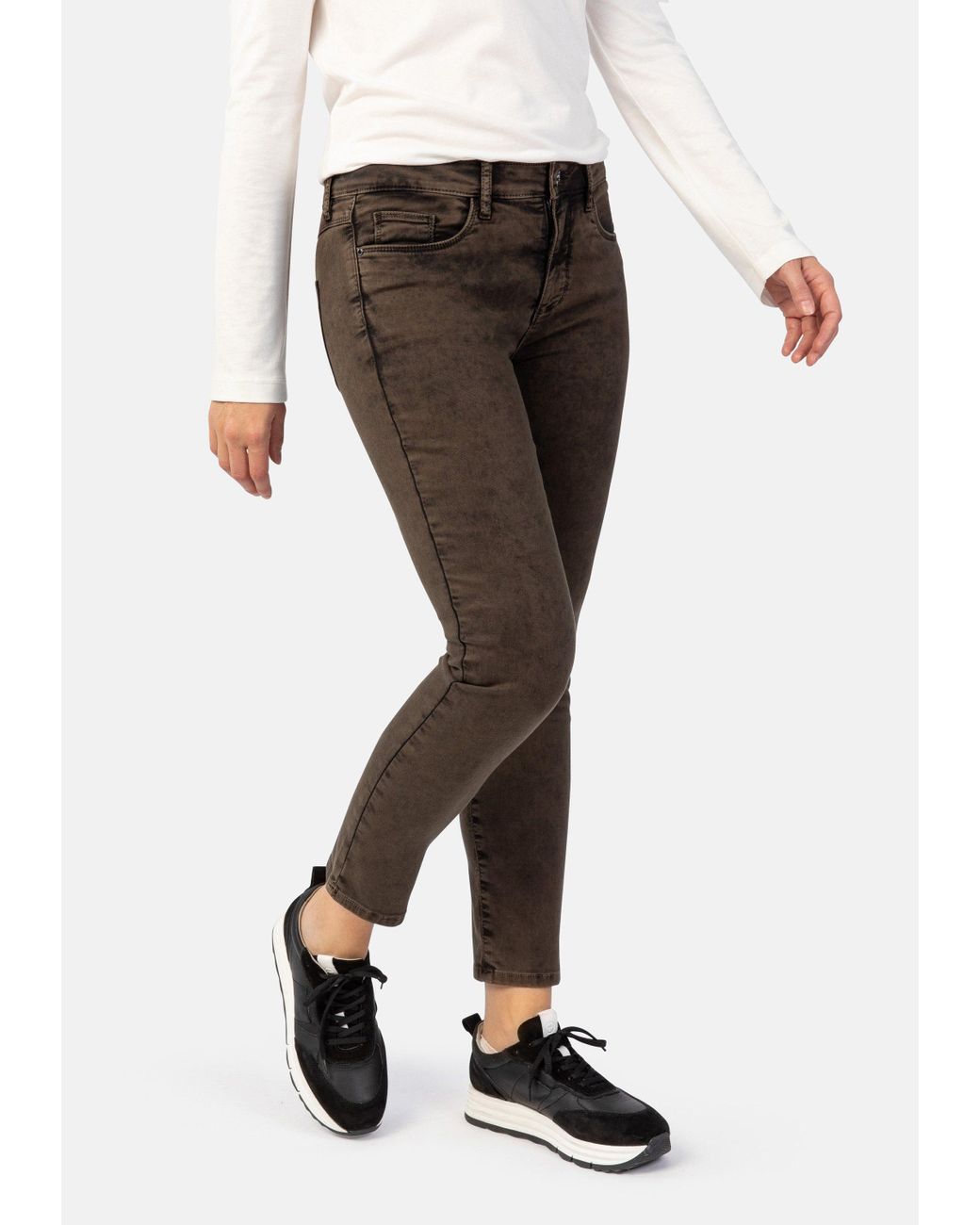 STOOKER WOMEN 5-Pocket-Jeans Florenz Colour autumn Slim Fit in Schwarz |  Lyst DE