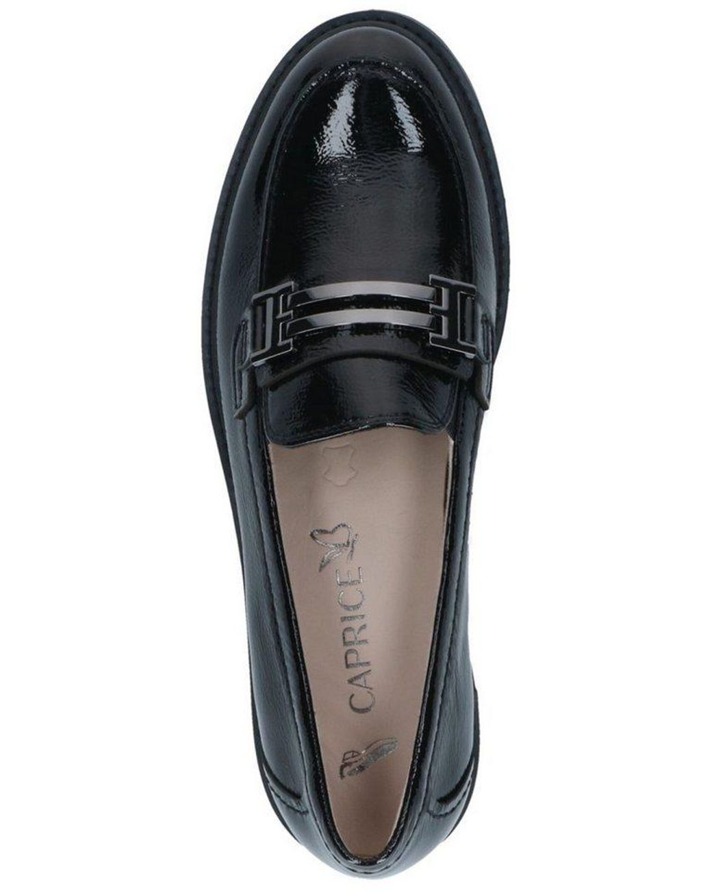 Caprice Black Slipper Leder Slipper
