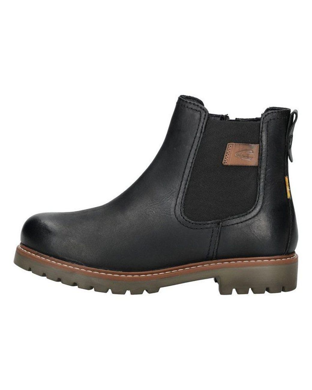 Camel Active Black Stiefelette Leder Stiefelette