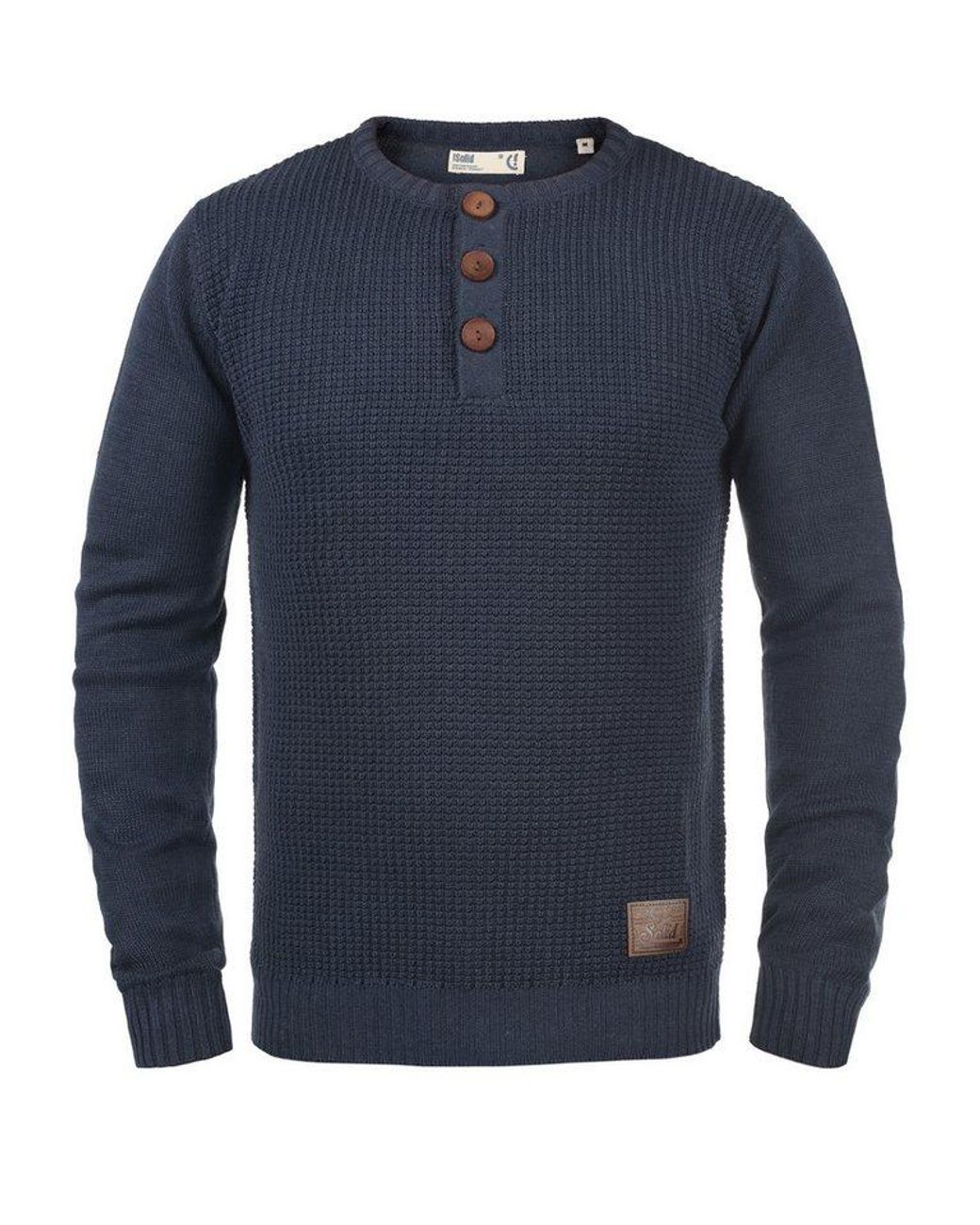 Solid Strickpullover Sdterrance Strickpulli in Blue für Herren